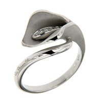 Ringe Annamaria Cammilli Dame Calla in Weißgold Diamante 0.04 Ct GAN0798W-15 - GAN0798W-15